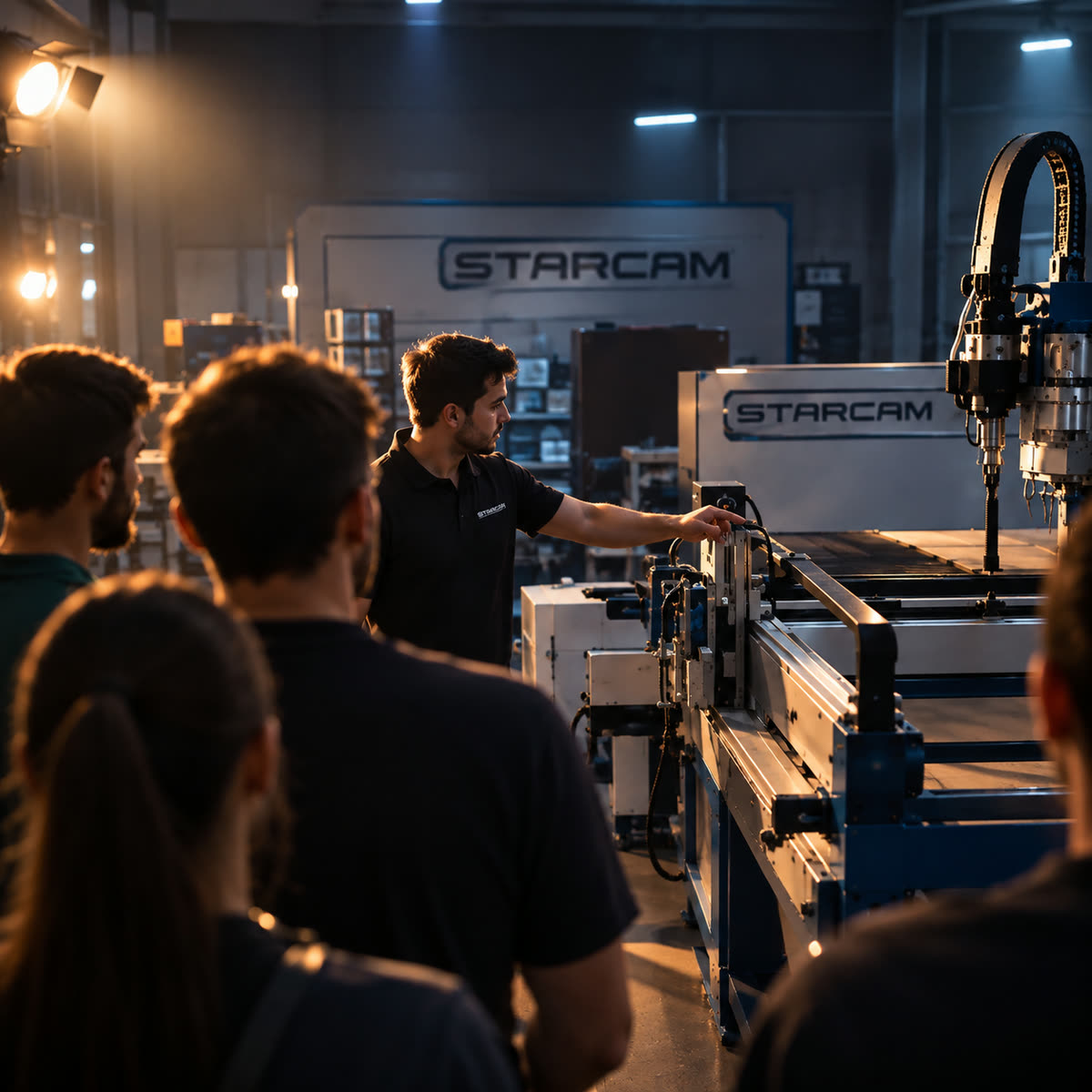 Capacitación de Starcam frente a un router CNC